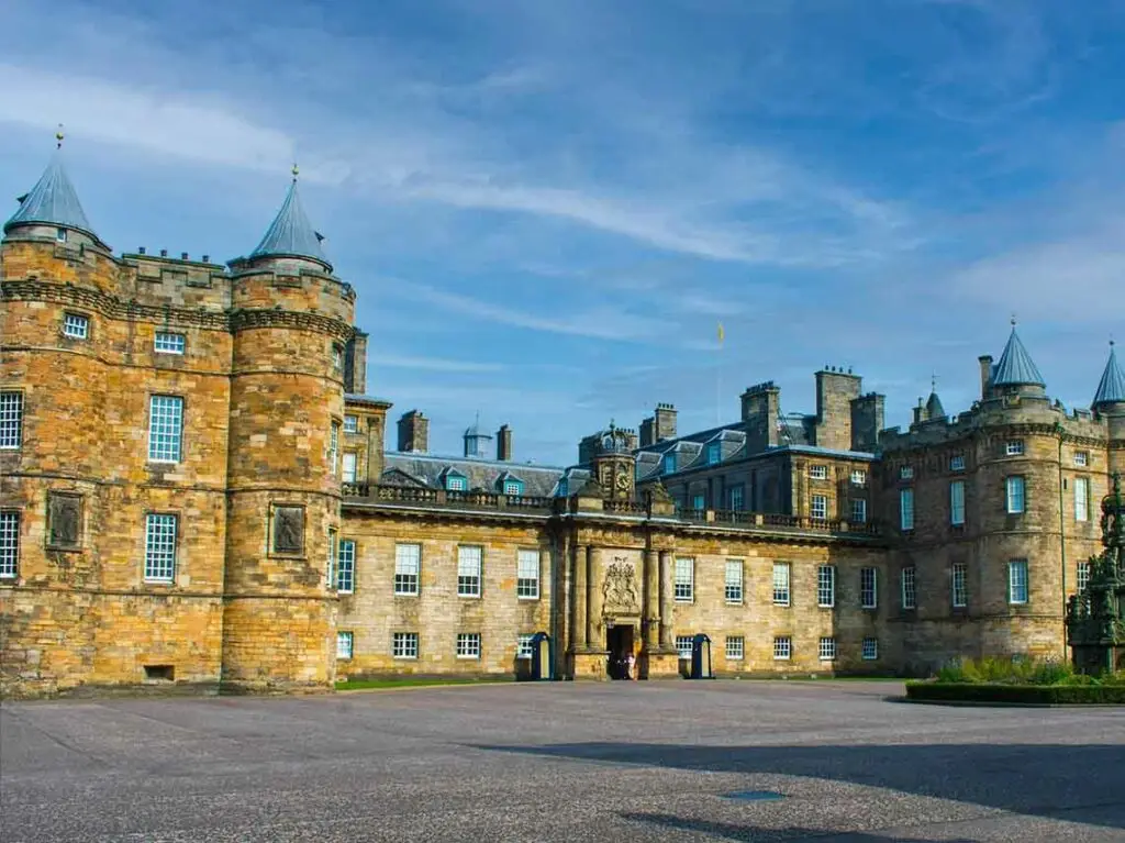 Holyrood Palace in Edinburgh Scotland historic royal residence and popular tourist attraction