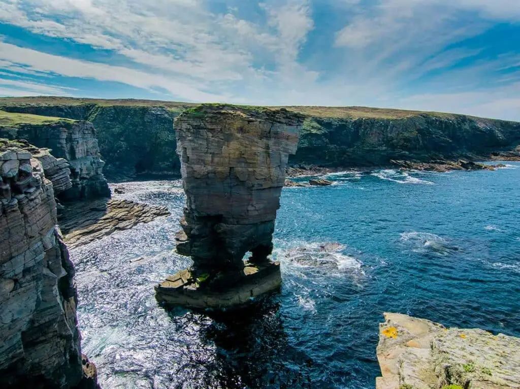 Cliffs in Orkney Island